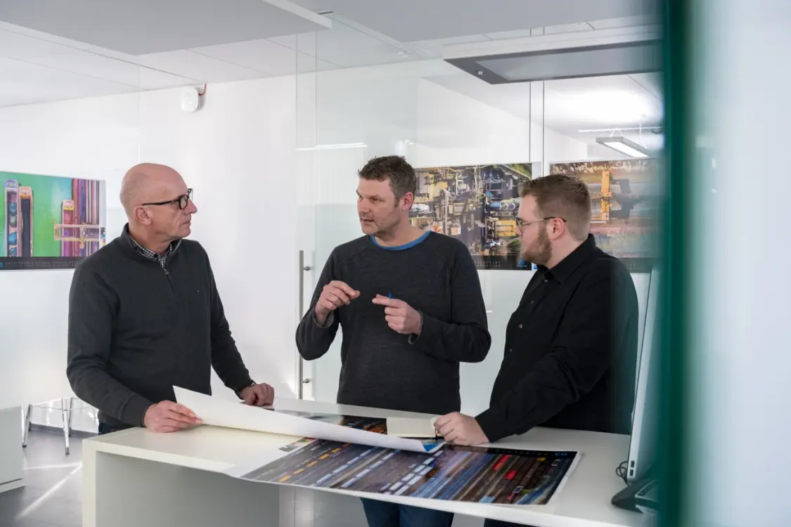 Volker Erken (center), Rainer Kaysers (left) and Nils Röscher (right)