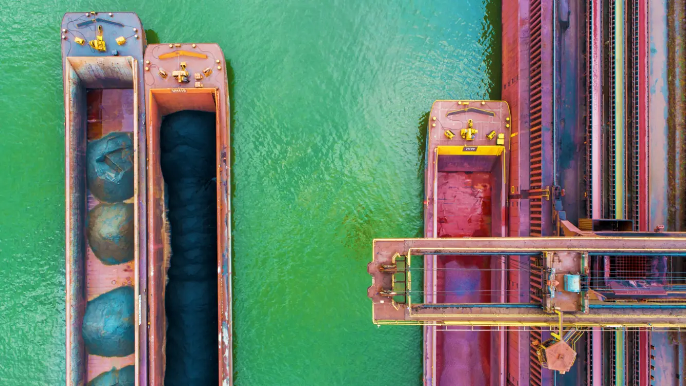 Drohnenbild Hafen Duisburg-Schwelgern
